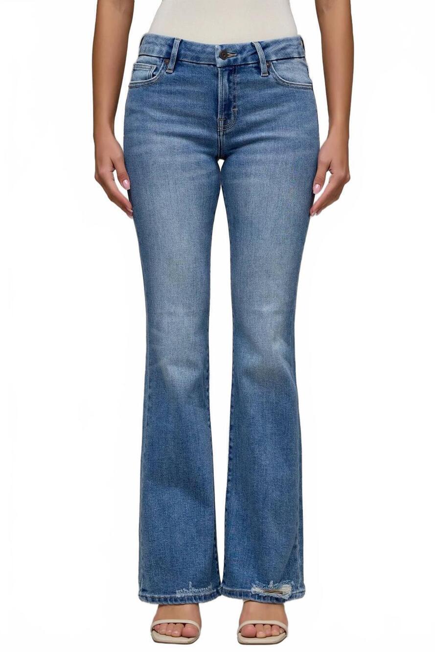 NEW HIDDEN ryan l/r bootcut jeans in medium dark
